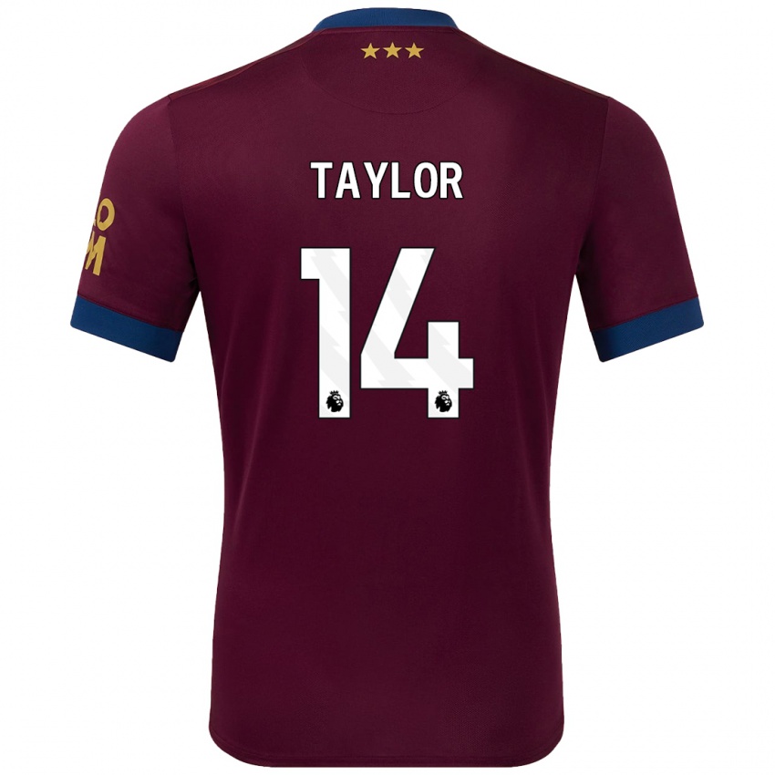 Børn Jack Taylor #14 Brun Udebane Spillertrøjer 2024/25 Trøje T-Shirt