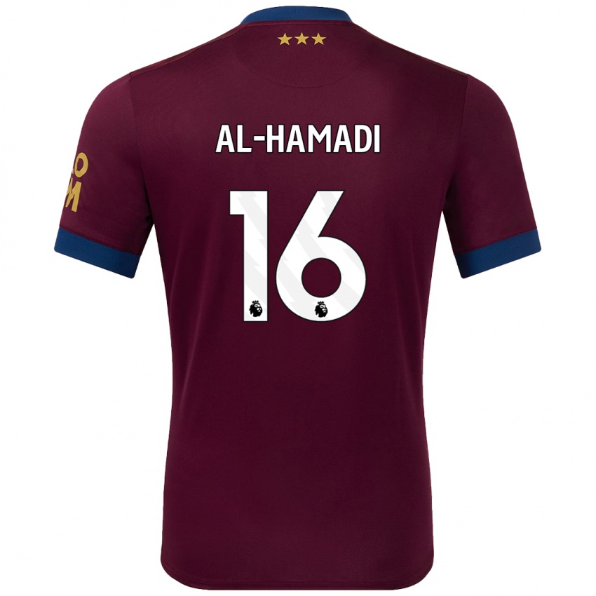 Børn Ali Al-Hamadi #16 Brun Udebane Spillertrøjer 2024/25 Trøje T-Shirt