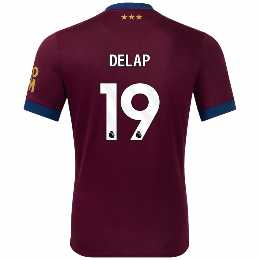 Børn Liam Delap #19 Brun Udebane Spillertrøjer 2024/25 Trøje T-Shirt