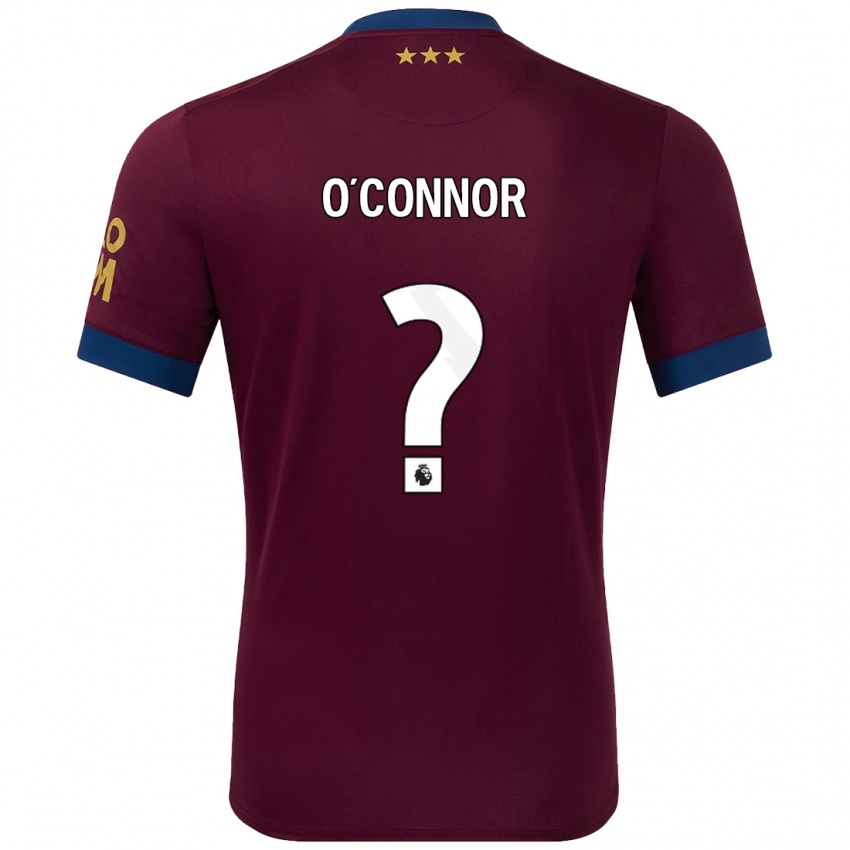 Børn Daniel O'connor #0 Brun Udebane Spillertrøjer 2024/25 Trøje T-Shirt