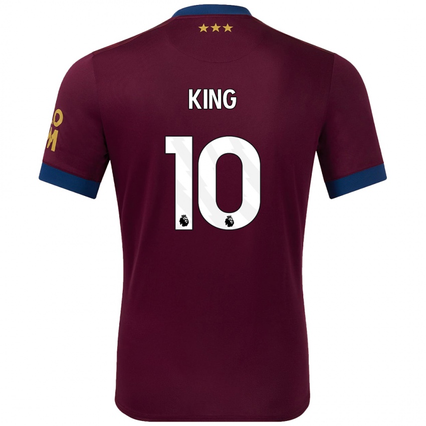 Børn Eloise King #10 Brun Udebane Spillertrøjer 2024/25 Trøje T-Shirt