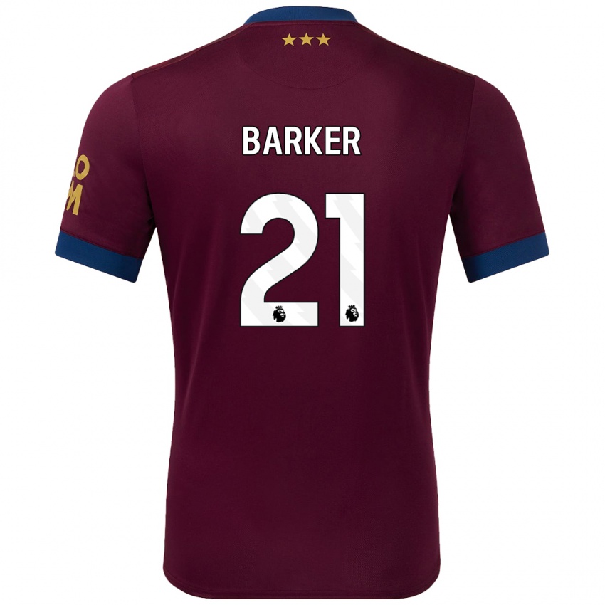 Børn Maisy Barker #21 Brun Udebane Spillertrøjer 2024/25 Trøje T-Shirt