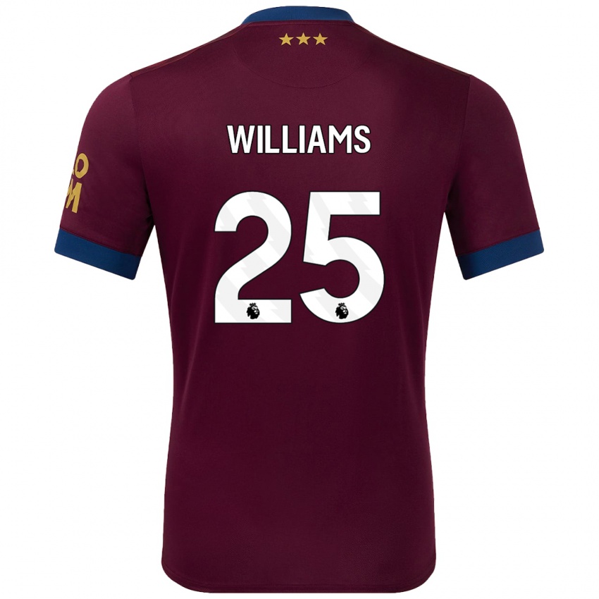 Børn Erin Williams #25 Brun Udebane Spillertrøjer 2024/25 Trøje T-Shirt