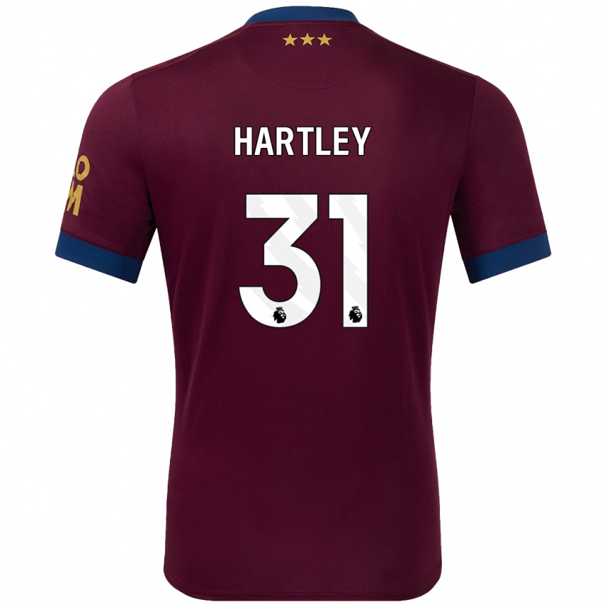 Børn Laura Hartley #31 Brun Udebane Spillertrøjer 2024/25 Trøje T-Shirt