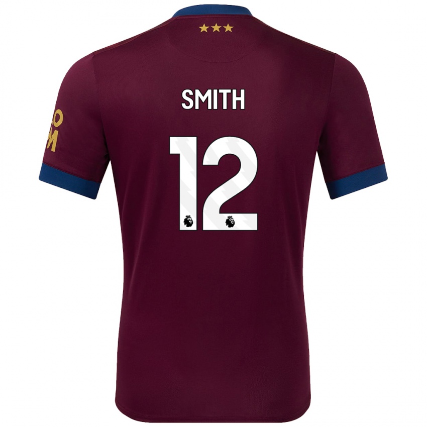 Børn Olivia Smith #12 Brun Udebane Spillertrøjer 2024/25 Trøje T-Shirt