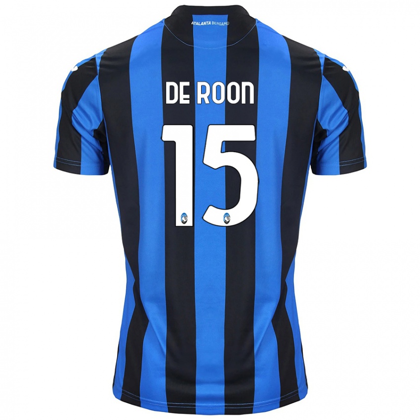 Mænd Marten De Roon #15 Blå Sort Hjemmebane Spillertrøjer 2024/25 Trøje T-Shirt