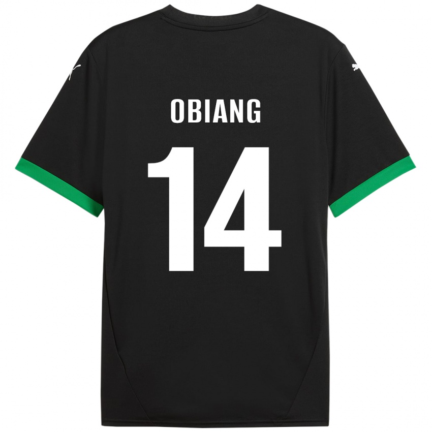 Mænd Pedro Obiang #14 Sort Mørkegrøn Hjemmebane Spillertrøjer 2024/25 Trøje T-Shirt