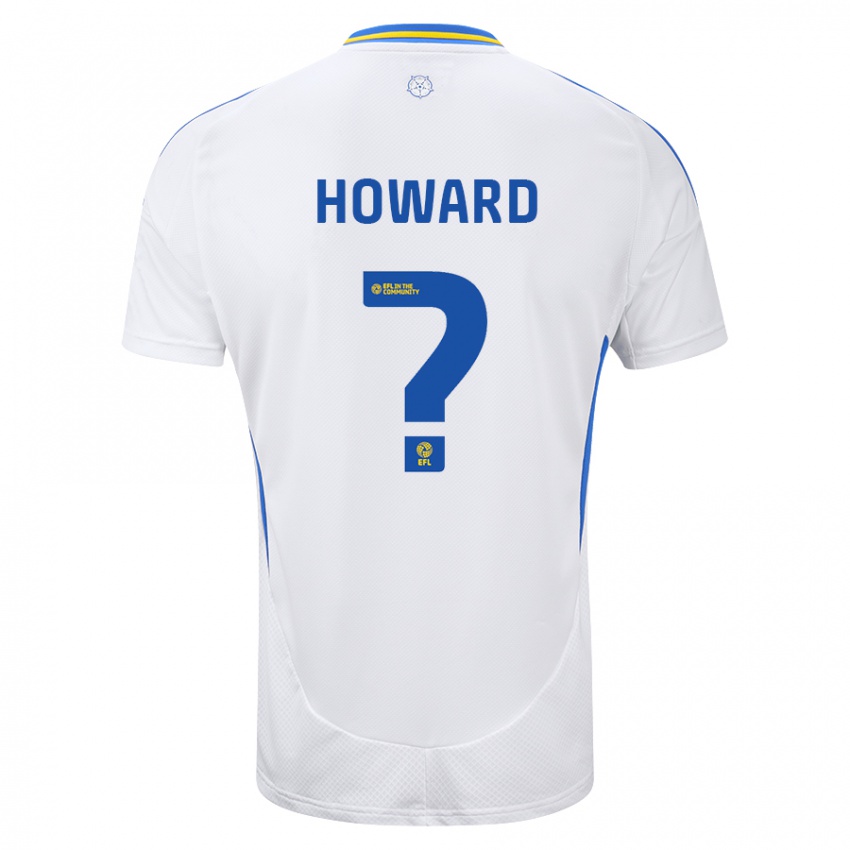 Mænd Jacob Howard #0 Hvid Blå Hjemmebane Spillertrøjer 2024/25 Trøje T-Shirt