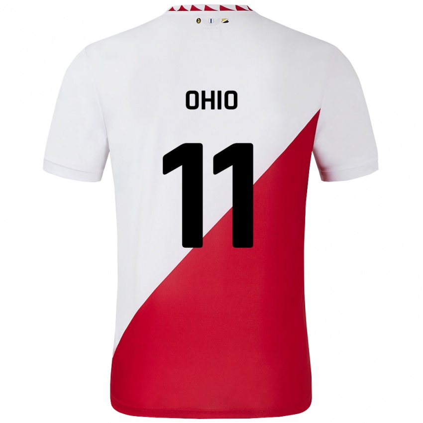 Mænd Noah Ohio #11 Hvid Rød Hjemmebane Spillertrøjer 2024/25 Trøje T-Shirt