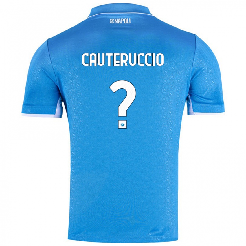 Mænd Walter Cauteruccio #0 Himmelblå Hjemmebane Spillertrøjer 2024/25 Trøje T-Shirt