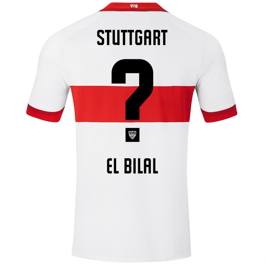 Mænd El Bilal Touré #0 Hvid Rød Hjemmebane Spillertrøjer 2024/25 Trøje T-Shirt