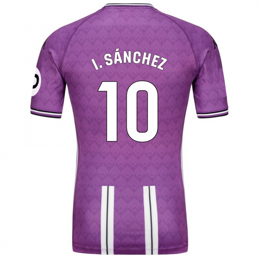 Mænd Iván Sánchez #10 Lilla Hvid Hjemmebane Spillertrøjer 2024/25 Trøje T-Shirt