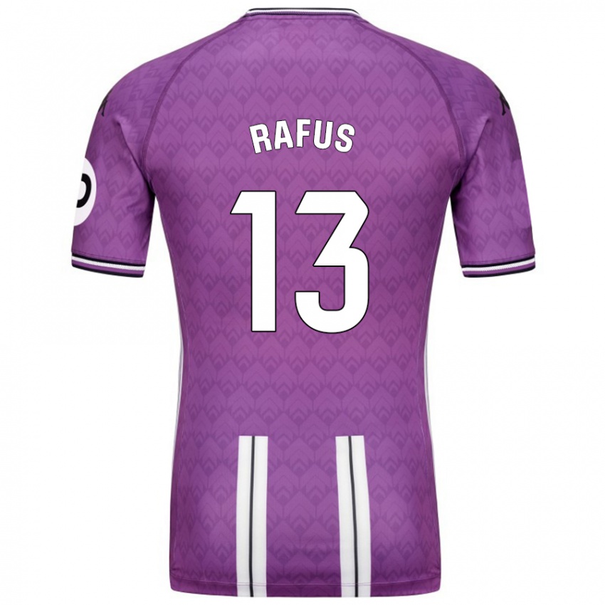 Mænd Arnau Rafus #13 Lilla Hvid Hjemmebane Spillertrøjer 2024/25 Trøje T-Shirt