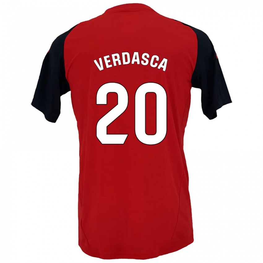 Mænd Diogo Verdasca #20 Rød Sort Hjemmebane Spillertrøjer 2024/25 Trøje T-Shirt