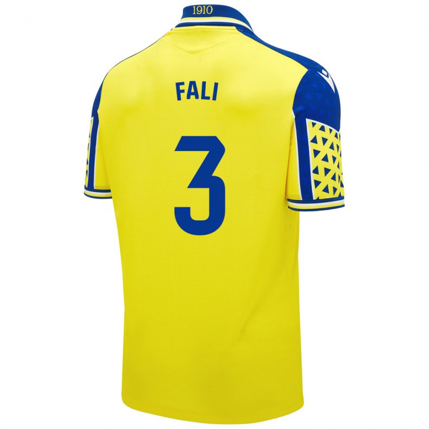 Mænd Fali #3 Gul Blå Hjemmebane Spillertrøjer 2024/25 Trøje T-Shirt