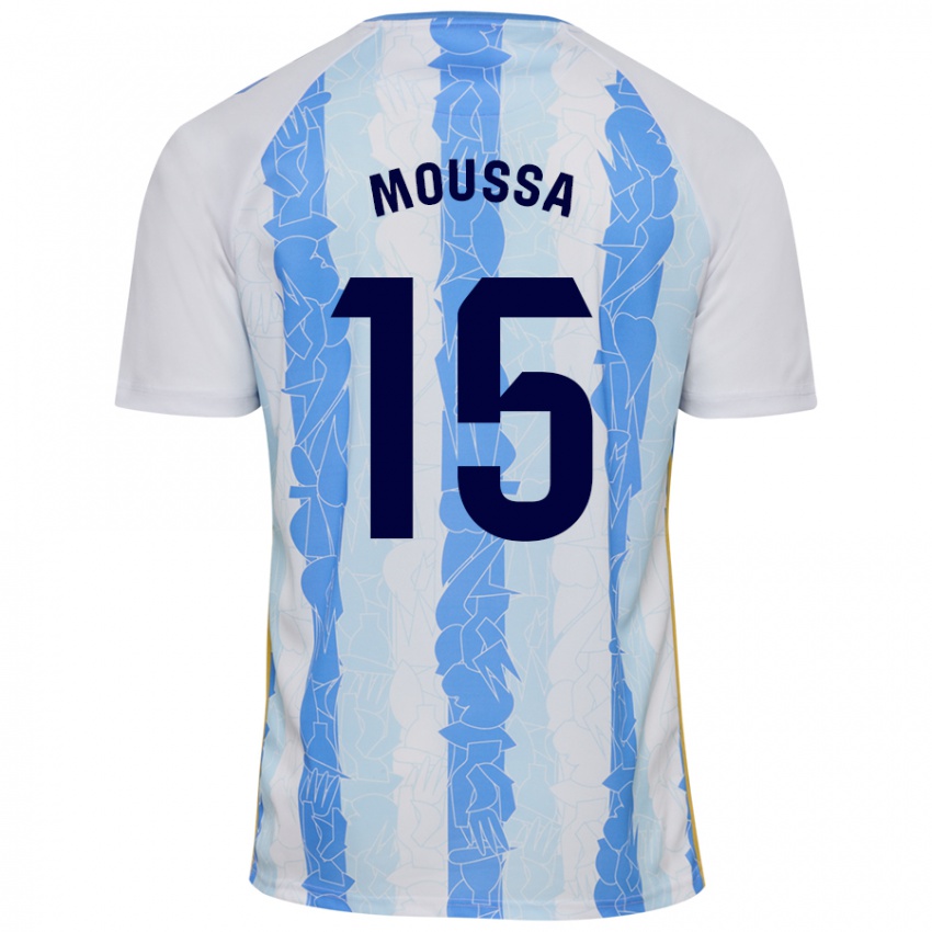 Mænd Moussa Diarra #15 Hvid Blå Hjemmebane Spillertrøjer 2024/25 Trøje T-Shirt