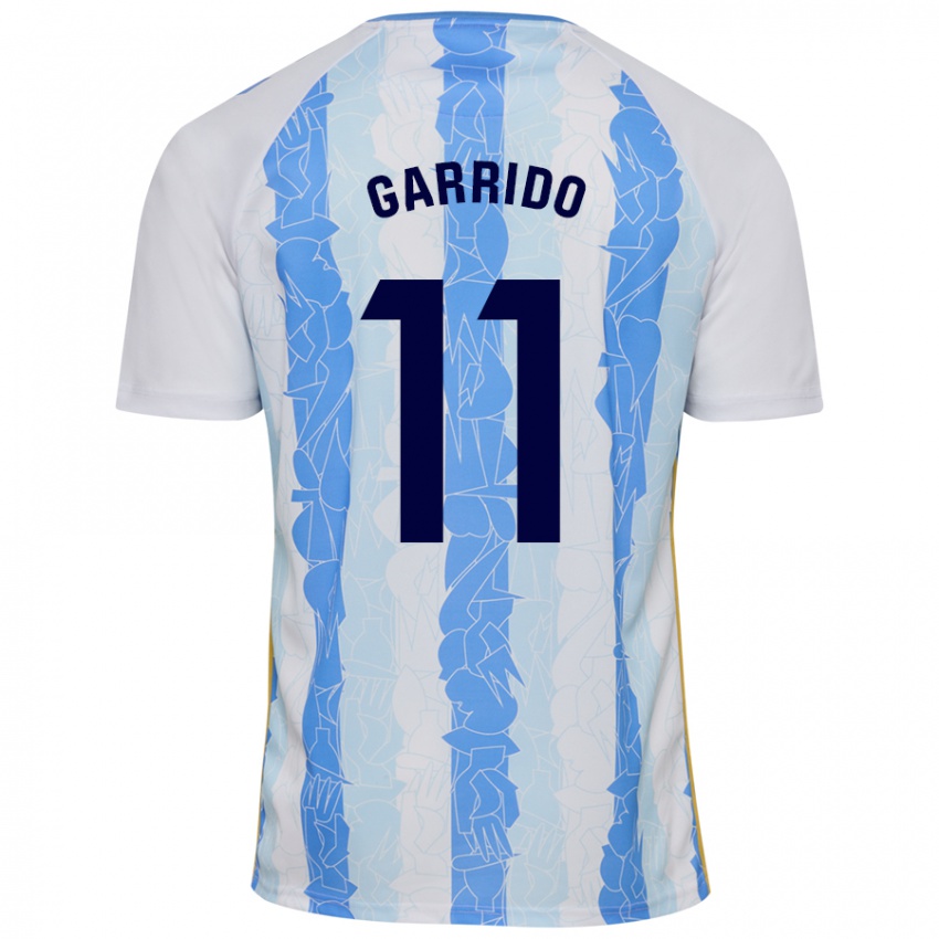 Mænd Rafael Garrido #11 Hvid Blå Hjemmebane Spillertrøjer 2024/25 Trøje T-Shirt