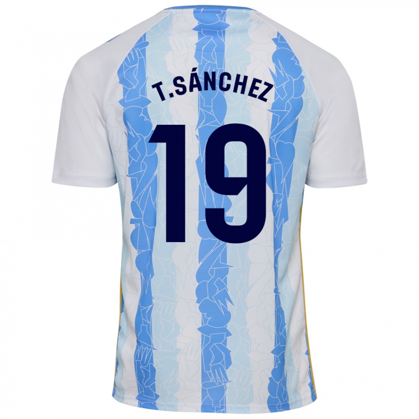 Mænd Toni Sánchez #19 Hvid Blå Hjemmebane Spillertrøjer 2024/25 Trøje T-Shirt