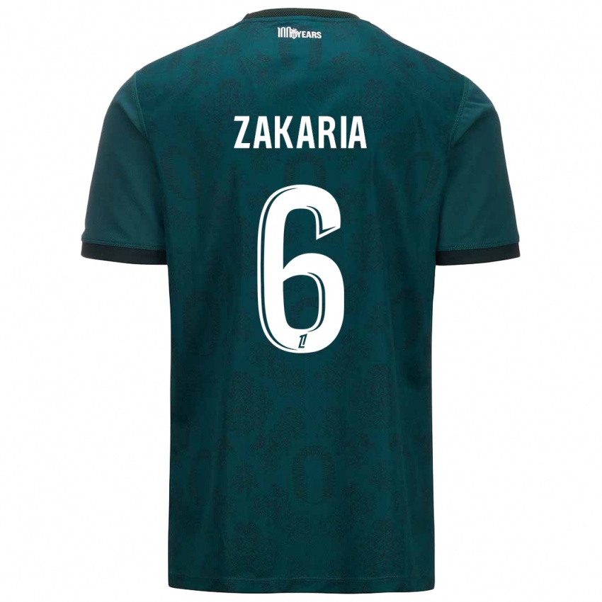 Mænd Denis Zakaria #6 Mørkegrøn Udebane Spillertrøjer 2024/25 Trøje T-Shirt