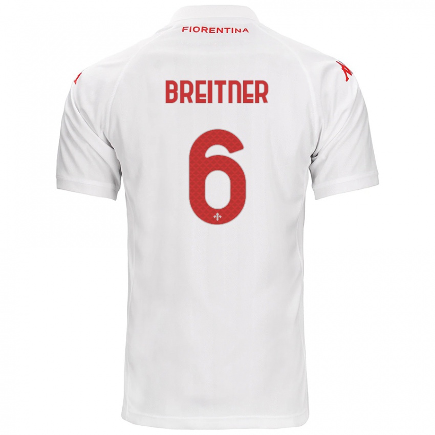 Mænd Stephanie Breitner #6 Hvid Udebane Spillertrøjer 2024/25 Trøje T-Shirt