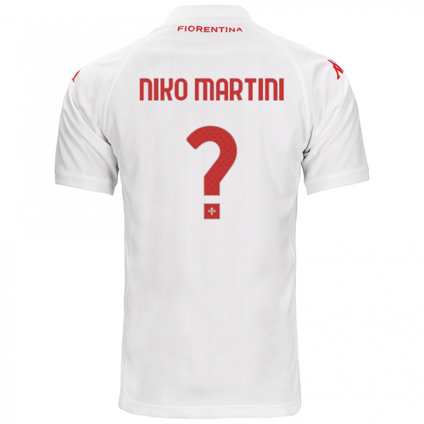 Mænd Niko Martini #0 Hvid Udebane Spillertrøjer 2024/25 Trøje T-Shirt