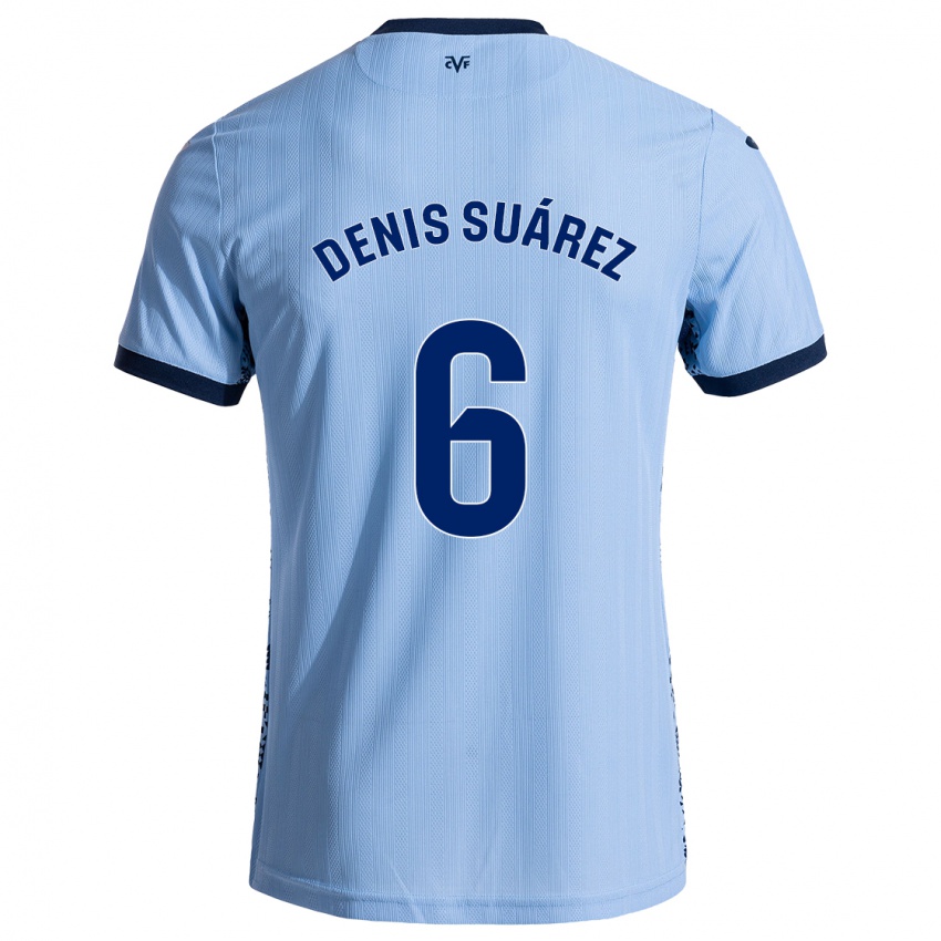 Mænd Denis Suárez #6 Himmelblå Udebane Spillertrøjer 2024/25 Trøje T-Shirt