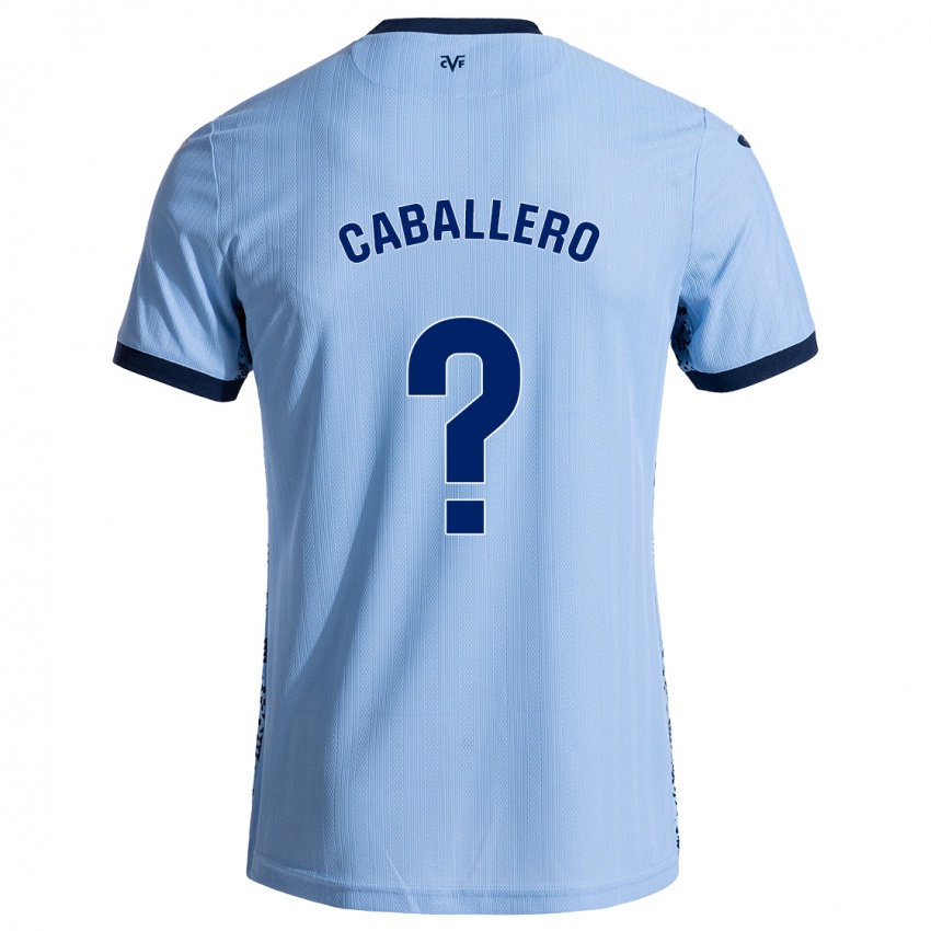 Mænd Jesús Caballero #0 Himmelblå Udebane Spillertrøjer 2024/25 Trøje T-Shirt