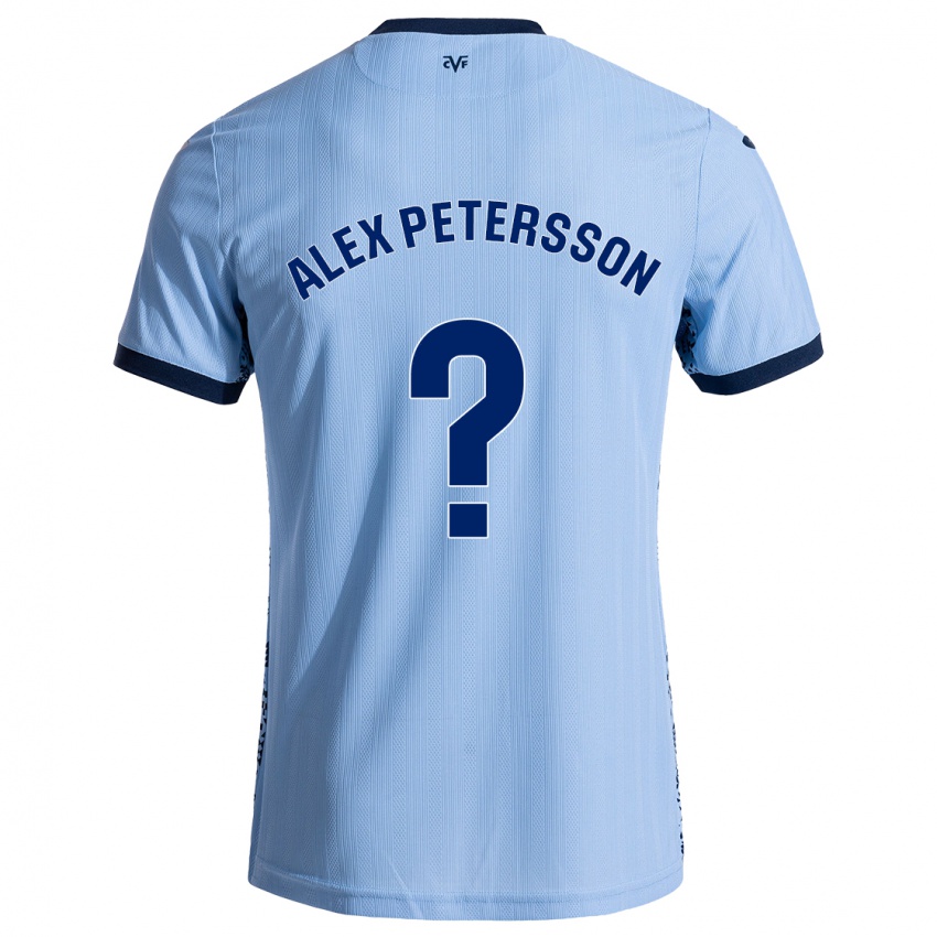 Mænd Max Alex Petersson #0 Himmelblå Udebane Spillertrøjer 2024/25 Trøje T-Shirt