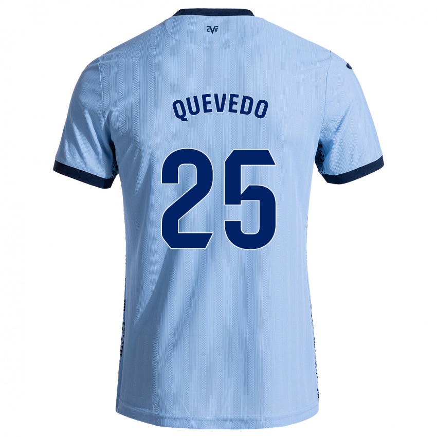 Mænd Alex Quevedo #25 Himmelblå Udebane Spillertrøjer 2024/25 Trøje T-Shirt