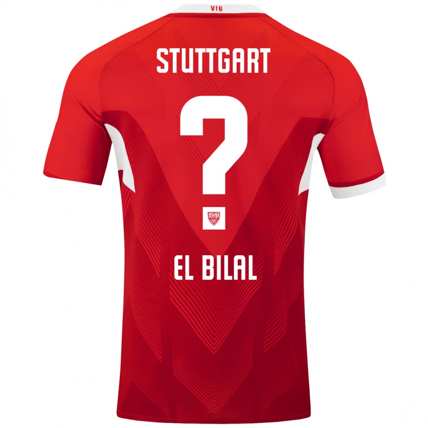 Mænd El Bilal Touré #0 Rød Hvid Udebane Spillertrøjer 2024/25 Trøje T-Shirt