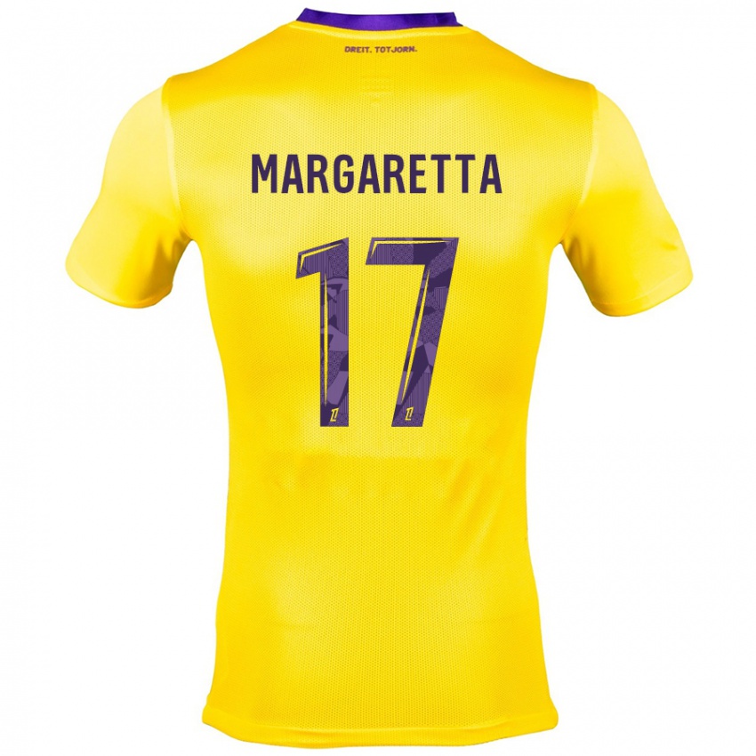 Mænd Jessica Margaretta #17 Gul Lilla Udebane Spillertrøjer 2024/25 Trøje T-Shirt