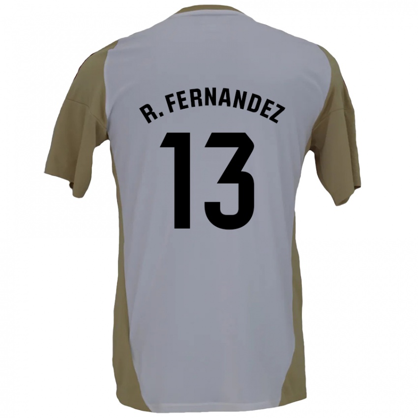 Mænd Raúl Fernández #13 Brun Hvid Udebane Spillertrøjer 2024/25 Trøje T-Shirt