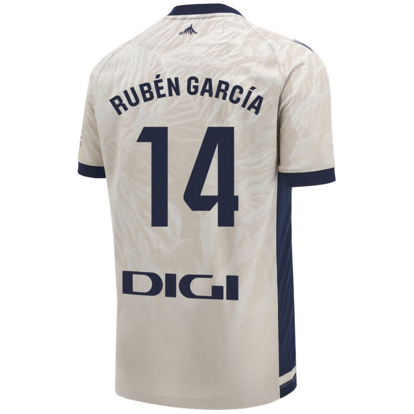 Mænd Rubén García #14 Lysegrå Udebane Spillertrøjer 2024/25 Trøje T-Shirt