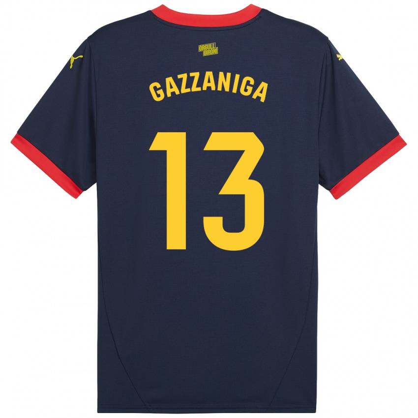 Mænd Paulo Gazzaniga #13 Marine Rød Udebane Spillertrøjer 2024/25 Trøje T-Shirt