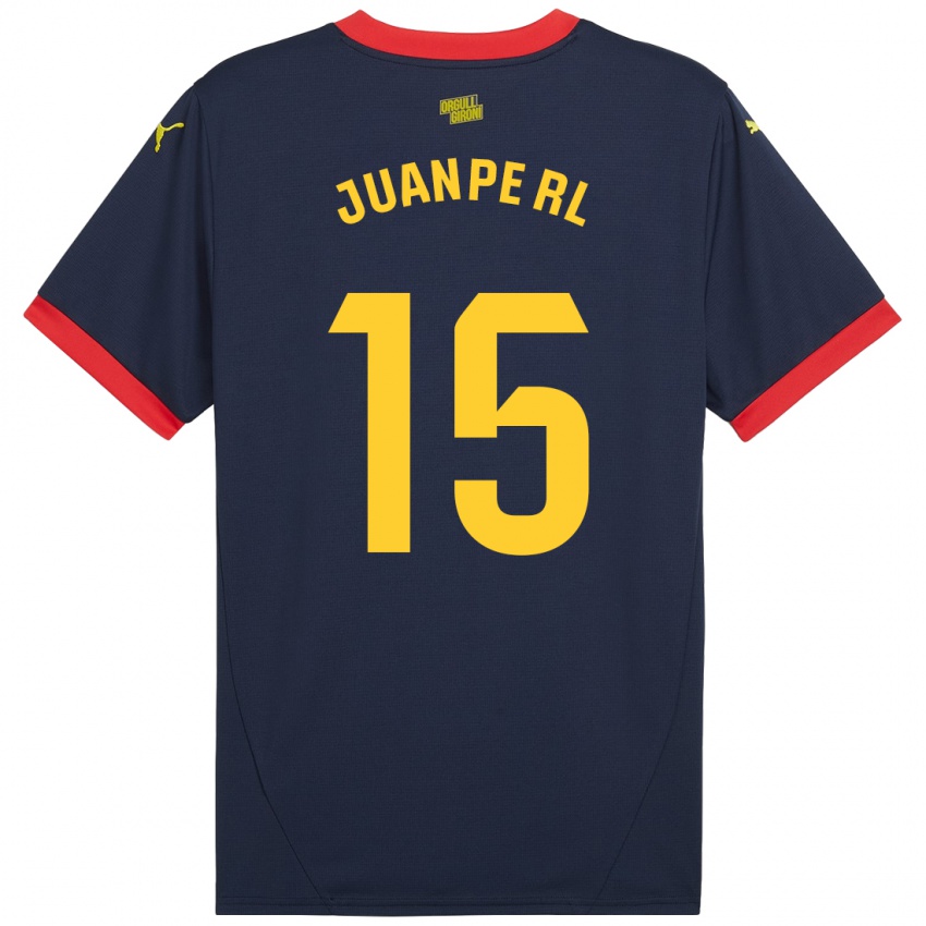 Mænd Juanpe #15 Marine Rød Udebane Spillertrøjer 2024/25 Trøje T-Shirt