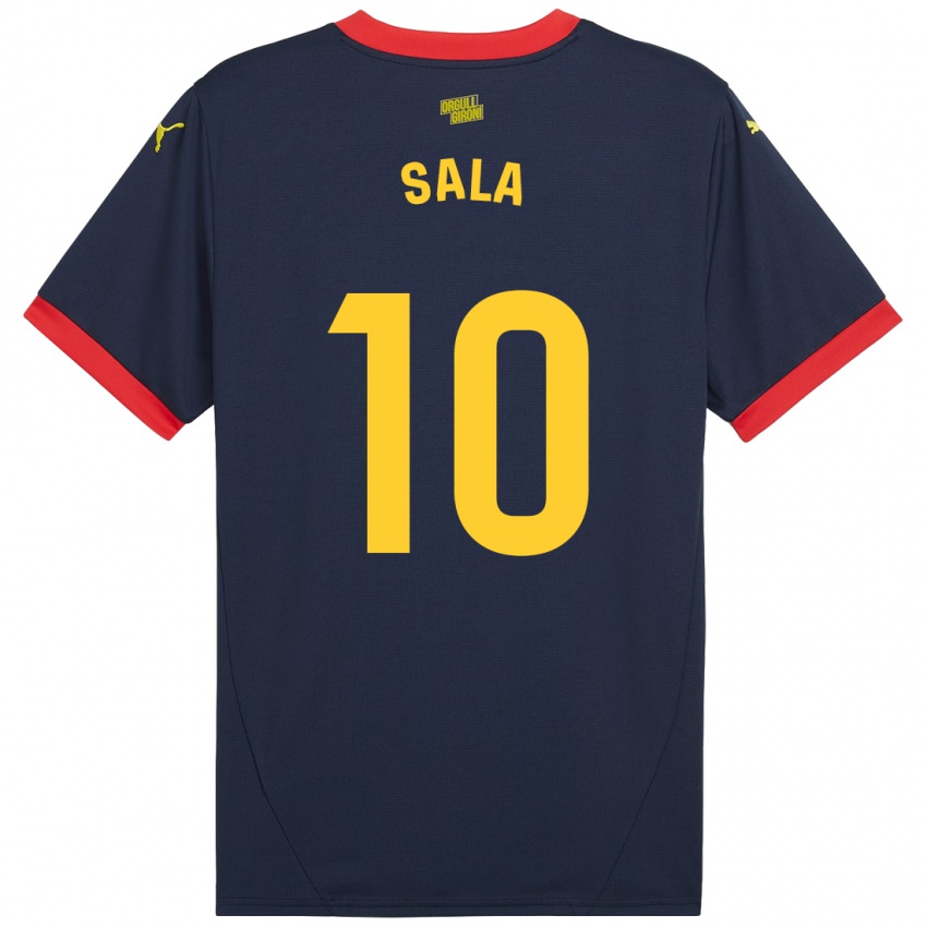 Mænd Georgina Sala #10 Marine Rød Udebane Spillertrøjer 2024/25 Trøje T-Shirt