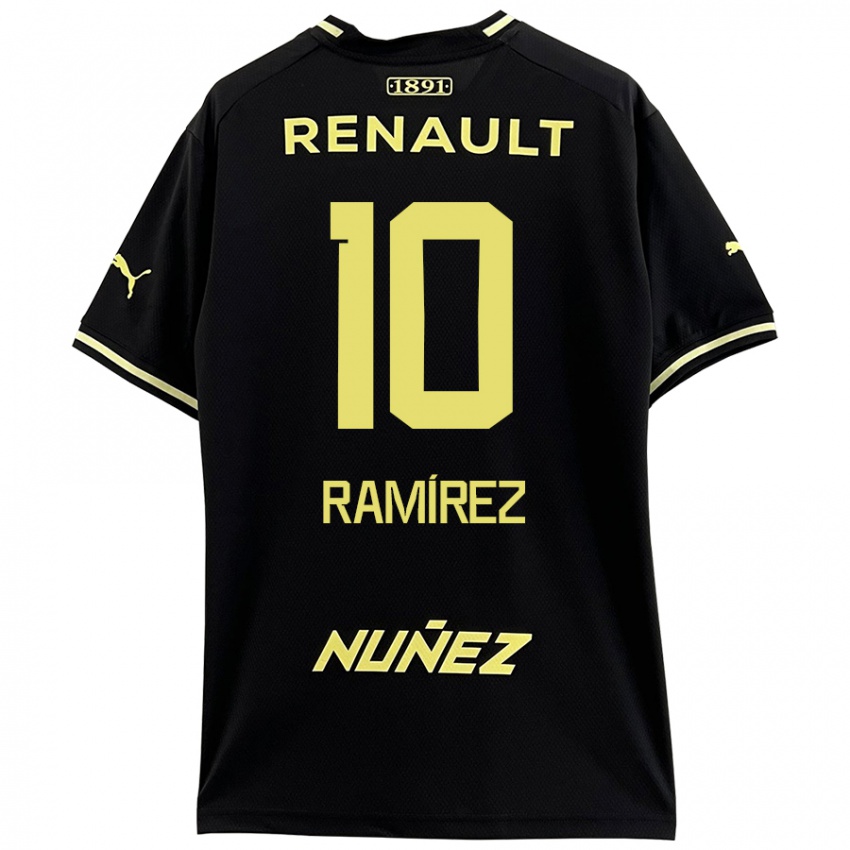 Mænd Gastón Ramírez #10 Sort Gul Udebane Spillertrøjer 2024/25 Trøje T-Shirt