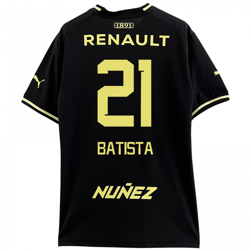 Mænd Facundo Batista #21 Sort Gul Udebane Spillertrøjer 2024/25 Trøje T-Shirt