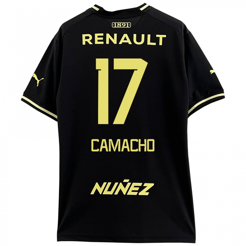 Mænd Sebastián Camacho #17 Sort Gul Udebane Spillertrøjer 2024/25 Trøje T-Shirt