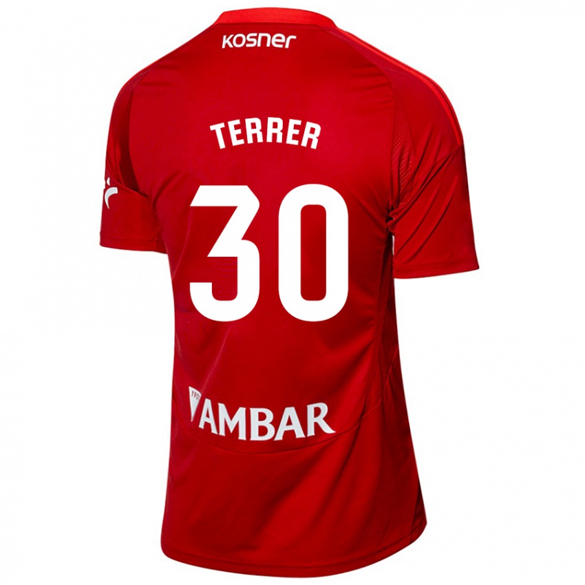 Mænd Lucas Terrer #30 Hvid Blå Udebane Spillertrøjer 2024/25 Trøje T-Shirt