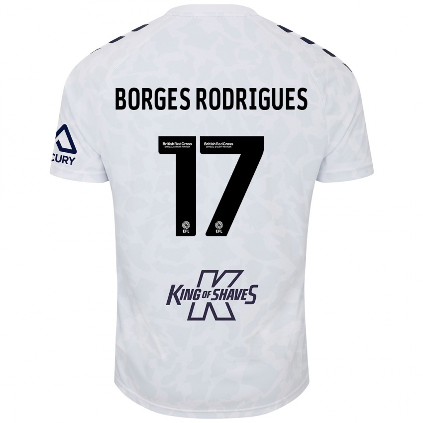 Mænd Raphael Borges Rodrigues #17 Hvid Udebane Spillertrøjer 2024/25 Trøje T-Shirt