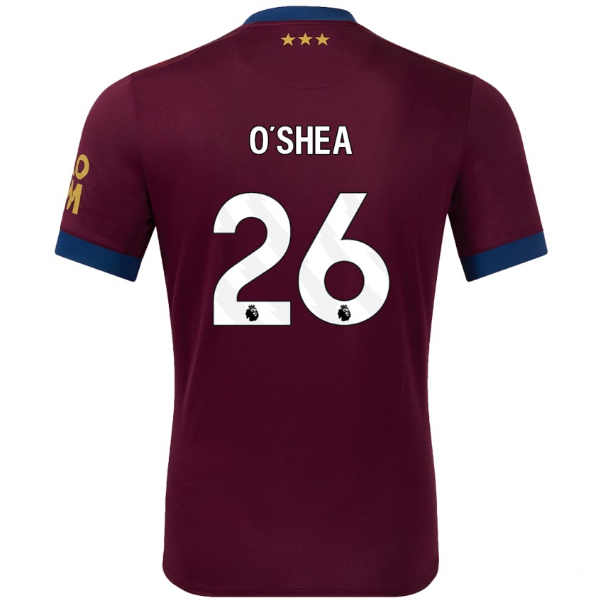 Mænd Dara O'shea #26 Brun Udebane Spillertrøjer 2024/25 Trøje T-Shirt