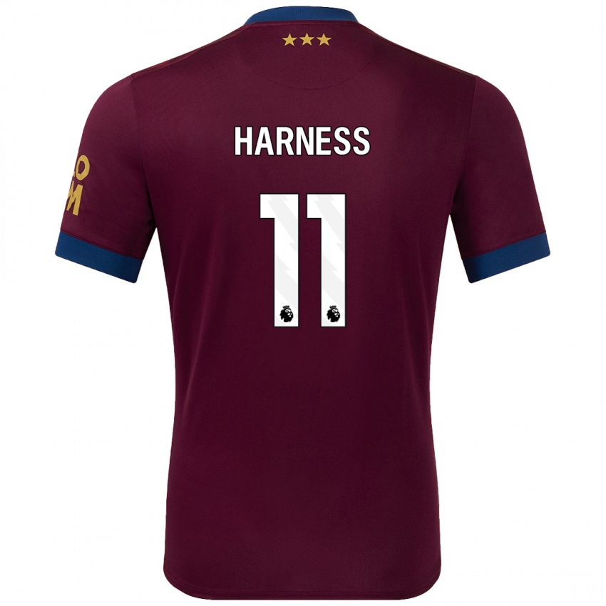 Mænd Marcus Harness #11 Brun Udebane Spillertrøjer 2024/25 Trøje T-Shirt