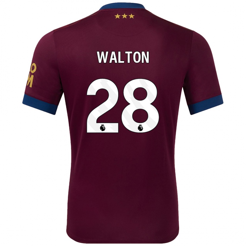 Mænd Christian Walton #28 Brun Udebane Spillertrøjer 2024/25 Trøje T-Shirt