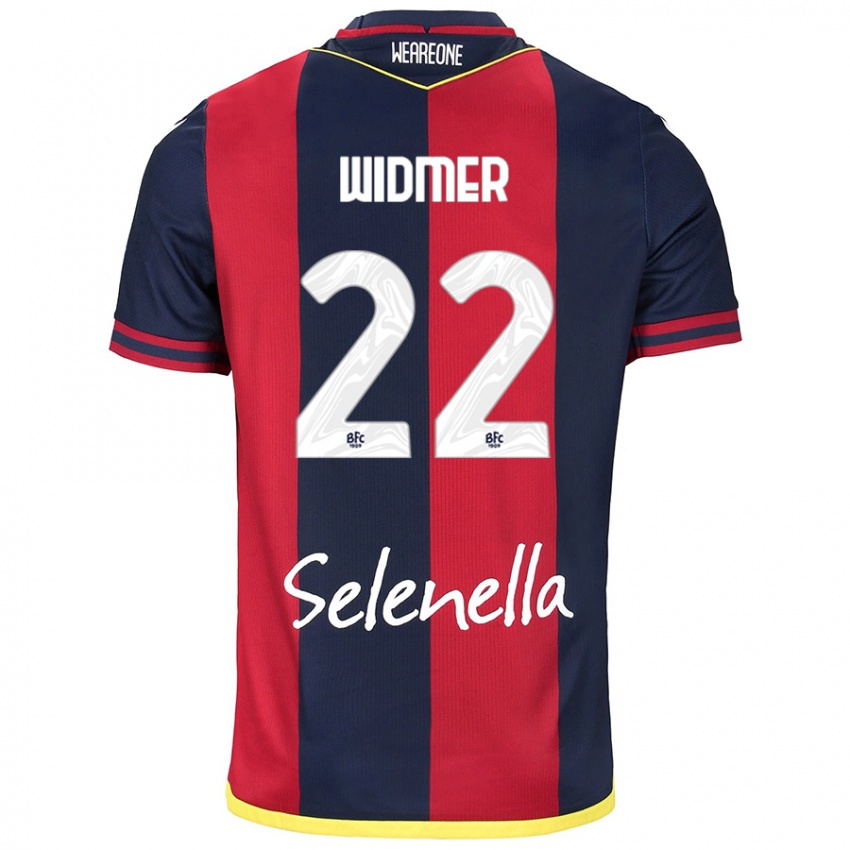 Kvinder Renato Widmer D’autilia #22 Rød Kongeblå Hjemmebane Spillertrøjer 2024/25 Trøje T-Shirt