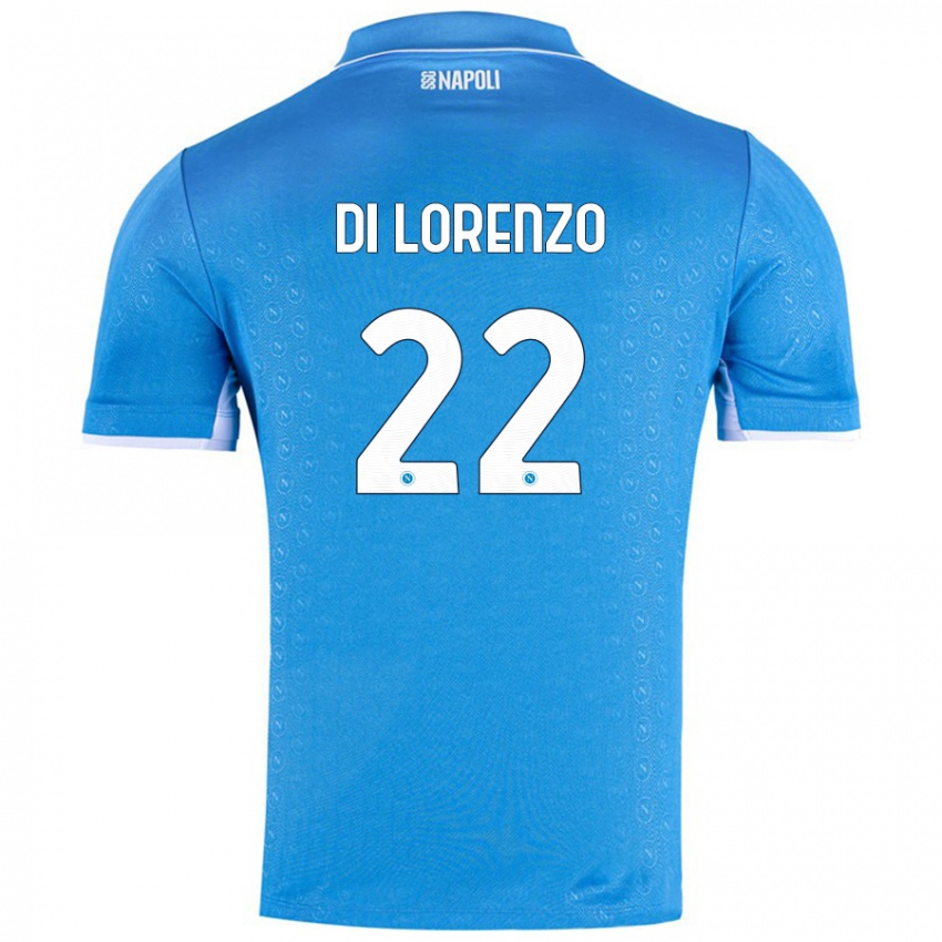 Kvinder Giovanni Di Lorenzo #22 Himmelblå Hjemmebane Spillertrøjer 2024/25 Trøje T-Shirt