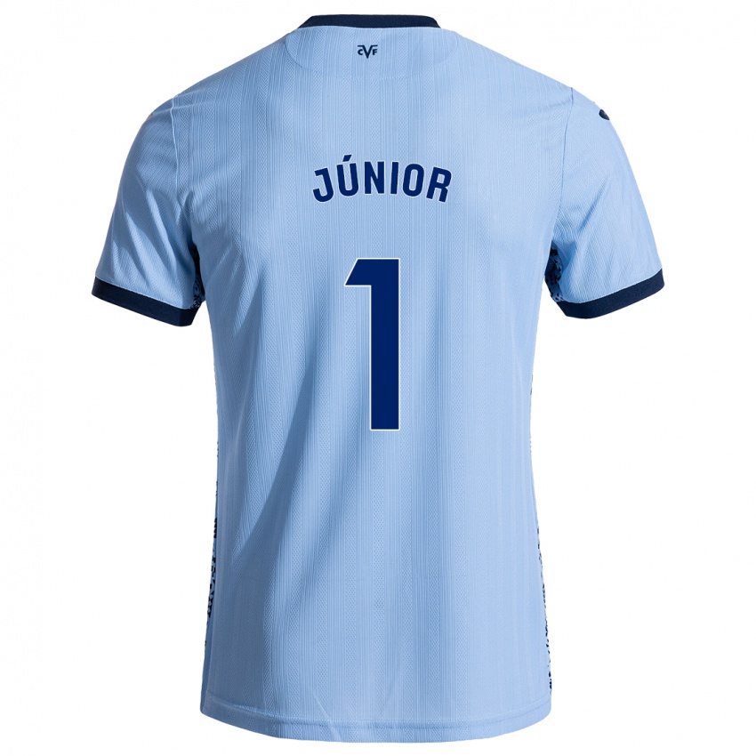 Kvinder Luiz Júnior #1 Himmelblå Udebane Spillertrøjer 2024/25 Trøje T-Shirt