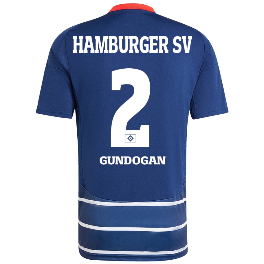 Kvinder Haci Gündogan #2 Mørkeblå Udebane Spillertrøjer 2024/25 Trøje T-Shirt