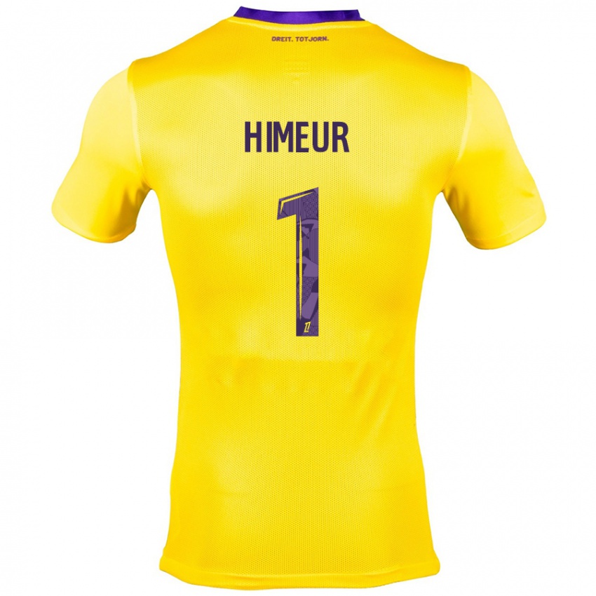 Kvinder Thomas Himeur #1 Gul Lilla Udebane Spillertrøjer 2024/25 Trøje T-Shirt