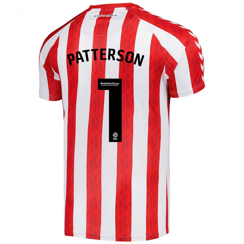 Børn Anthony Patterson #1 Rød Hvid Hjemmebane Spillertrøjer 2024/25 Trøje T-Shirt